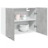 Armario colgante contrachapada gris hormigón 80x31x60