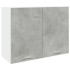 Armario colgante contrachapada gris hormigón 80x31x60