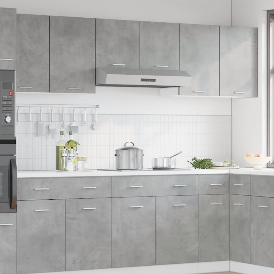 Armario colgante contrachapada gris hormigón 80x31x60