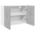 Armario colgante contrachapada gris hormigón 80x31x60