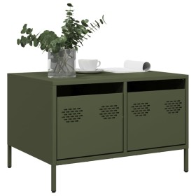 Mueble para TV acero laminado en frío verde oliva 68x50x43,5