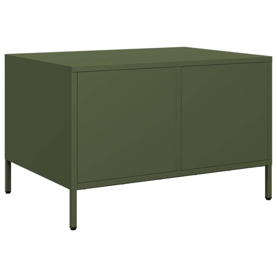 Mueble para TV acero laminado en frío verde oliva 68x50x43,5