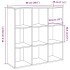 Estantería roble artisan 98x29x97,5