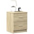 Mesitas de noche 2 uds con 2 cajones roble Sonoma 40x36x50