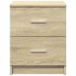 Mesitas de noche 2 uds con 2 cajones roble Sonoma 40x36x50
