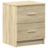 Mesitas de noche 2 uds con 2 cajones roble Sonoma 40x36x50