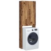 Armario de lavadora madera envejecida 64x25,5x190 cm