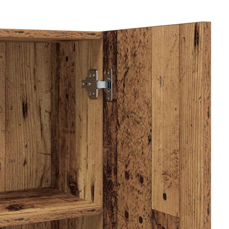 Armario de lavadora madera envejecida 64x25,5x190