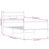 Estructura cama sin colchón madera roble ahumado 80x200