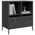 Aparador de acero laminado en frío negro 68x39x73,5
