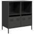 Aparador de acero laminado en frío negro 68x39x73,5