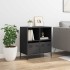 Aparador de acero laminado en frío negro 68x39x73,5