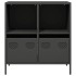 Aparador de acero laminado en frío negro 68x39x73,5