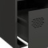 Aparador de acero laminado en frío negro 68x39x73,5