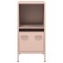 Aparador de acero laminado en frío rosa 35x39x73,5