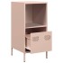 Aparador de acero laminado en frío rosa 35x39x73,5