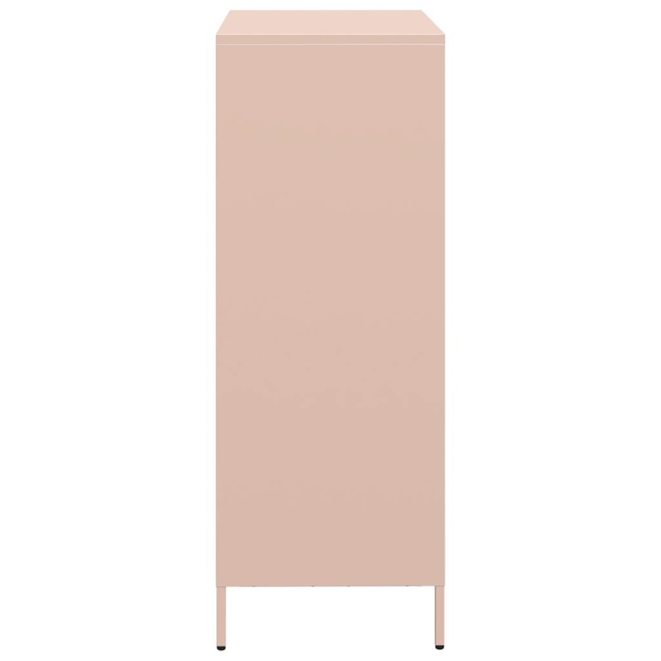 Aparador de acero rosa 39x35x103,5