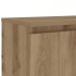 Mueble de TV luces LED madera roble artisan 120x30x36