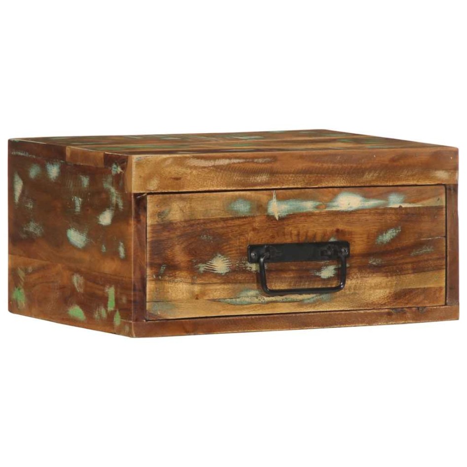 Mesita de noche de pared madera maciza