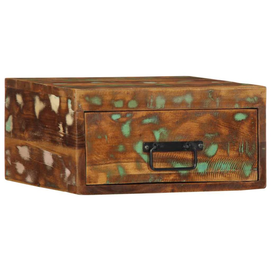 Mesita de noche de pared madera maciza