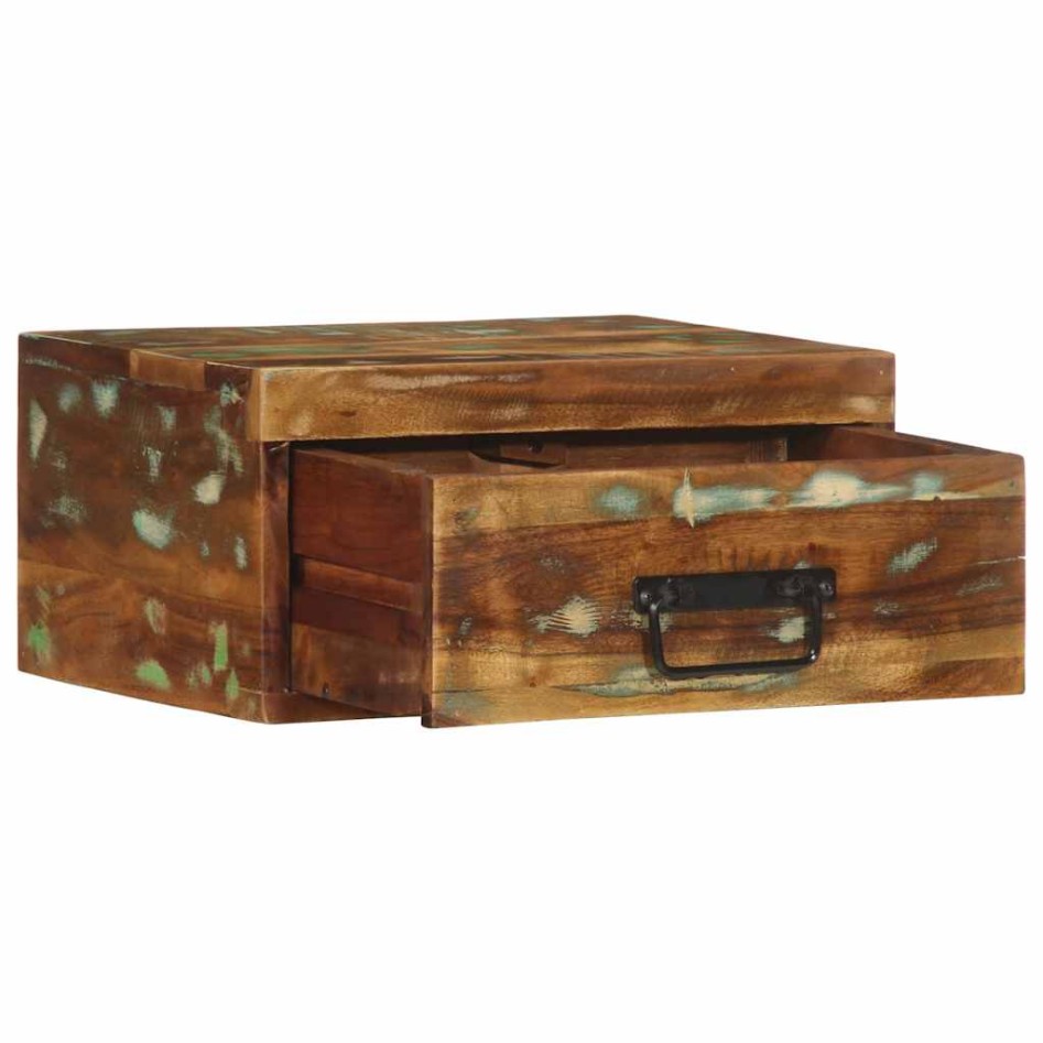 Mesita de noche de pared madera maciza