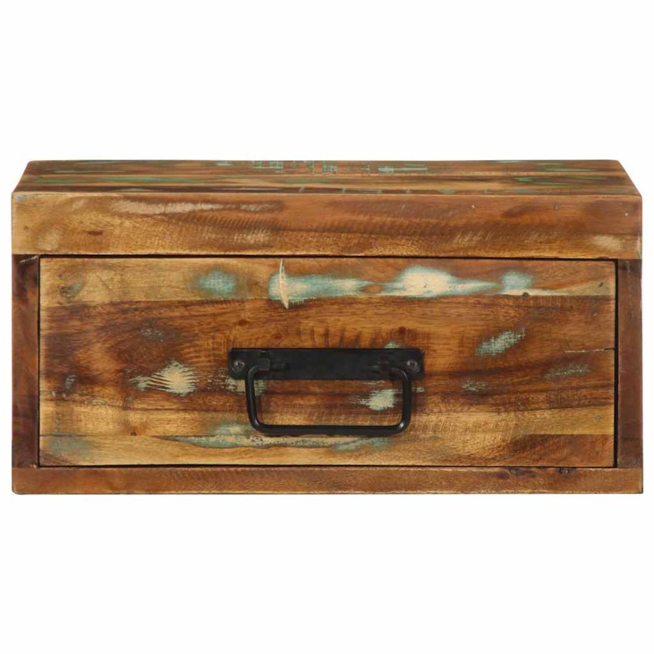 Mesita de noche de pared madera maciza