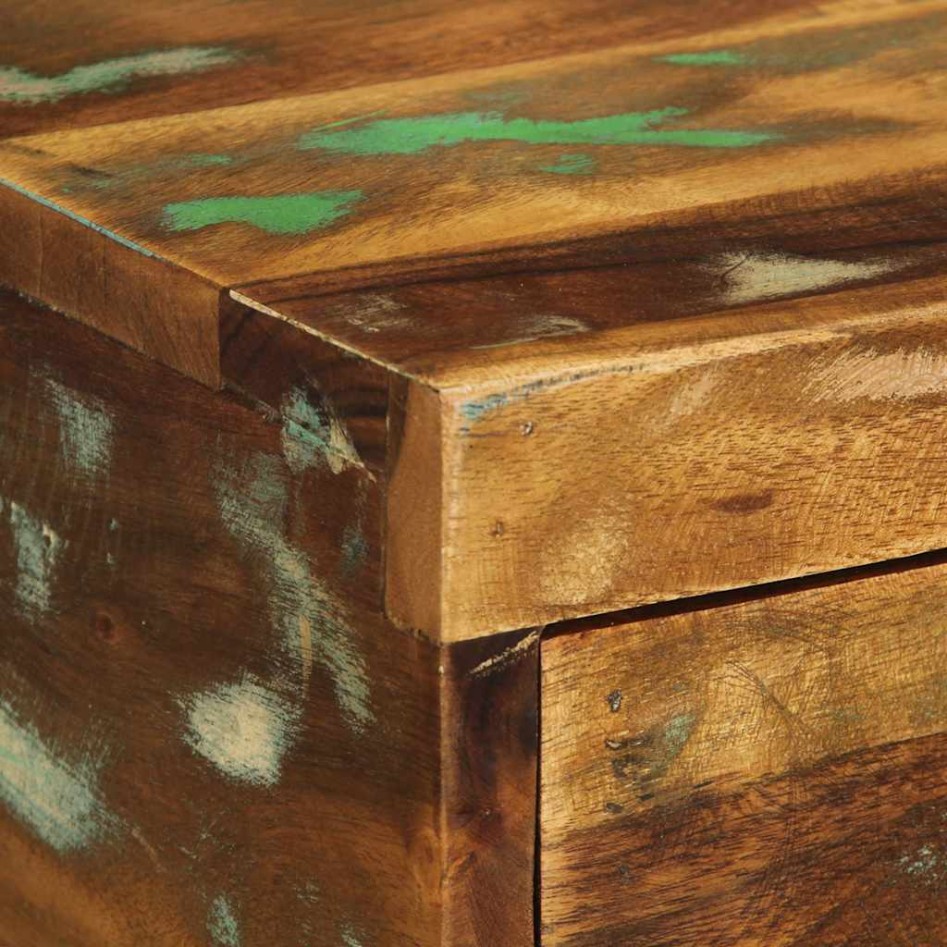 Mesita de noche de pared madera maciza