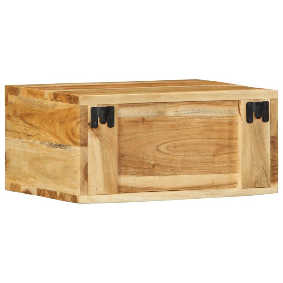 Muebles de TV de pared 2 uds madera maciza de