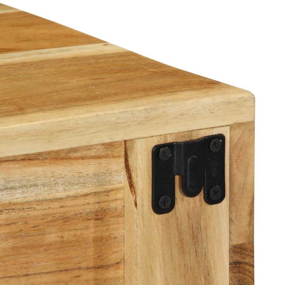 Muebles de TV de pared 2 uds madera maciza de