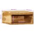Muebles de TV de pared 2 uds madera maciza de