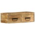 Mueble de TV de pared madera maciza de mango rugosa 60x30x19