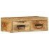 Mueble de TV de pared madera maciza de mango rugosa 60x30x19