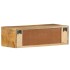 Mueble de TV de pared madera maciza de mango rugosa 60x30x19