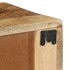 Mueble de TV de pared madera maciza de mango rugosa 60x30x19