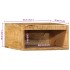 Muebles de TV de pared 2 uds madera maciza de mango