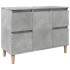 Armario de lavabo madera contrachapada gris hormigón