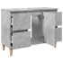 Armario de lavabo madera contrachapada gris hormigón