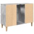 Armario de lavabo madera contrachapada gris hormigón