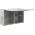 Mueble de pared baño madera ingeniería gris hormigón