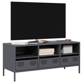 Mueble de TV acero laminado en frío antracita 101,5x39x43,5