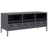 Mueble de TV acero laminado en frío antracita 101,5x39x43,5