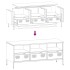 Mueble de TV acero laminado en frío antracita 101,5x39x43,5