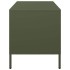 Mueble TV acero laminado en frío verde oliva 101,5x39x43,5