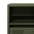 Mueble TV acero laminado en frío verde oliva 101,5x39x43,5