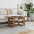 Mesa de centro madera ingeniería madera envejecida 102x55x42