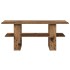 Mesa de centro madera ingeniería madera envejecida 102x55x42
