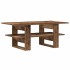 Mesa de centro madera ingeniería madera envejecida 102x55x42