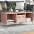 Mesa de centro acero laminado en frío rosa 101,5x50x43,5