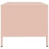 Mesa de centro acero laminado en frío rosa 101,5x50x43,5