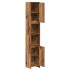 Armario de baño madera de ingeniería envejecida 30x30x183,5